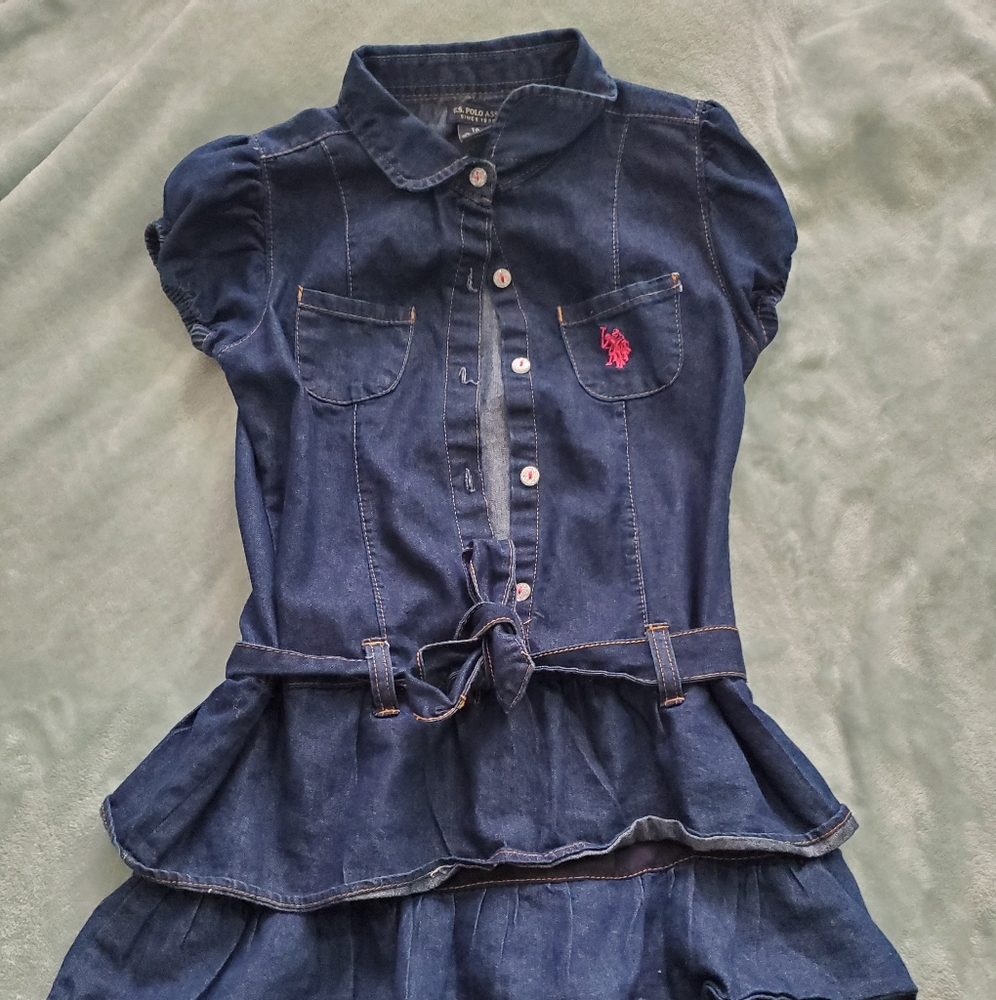 Girls denim dress